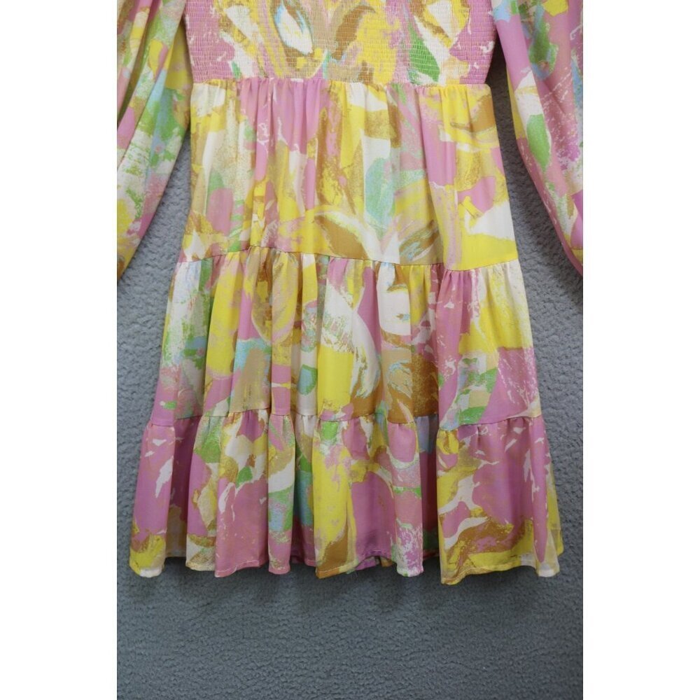 Flying Tomato Long Balloon Sleeves Dress-Size Medium-Lined-Cottagecore-BOHO - Picture 2 of 12